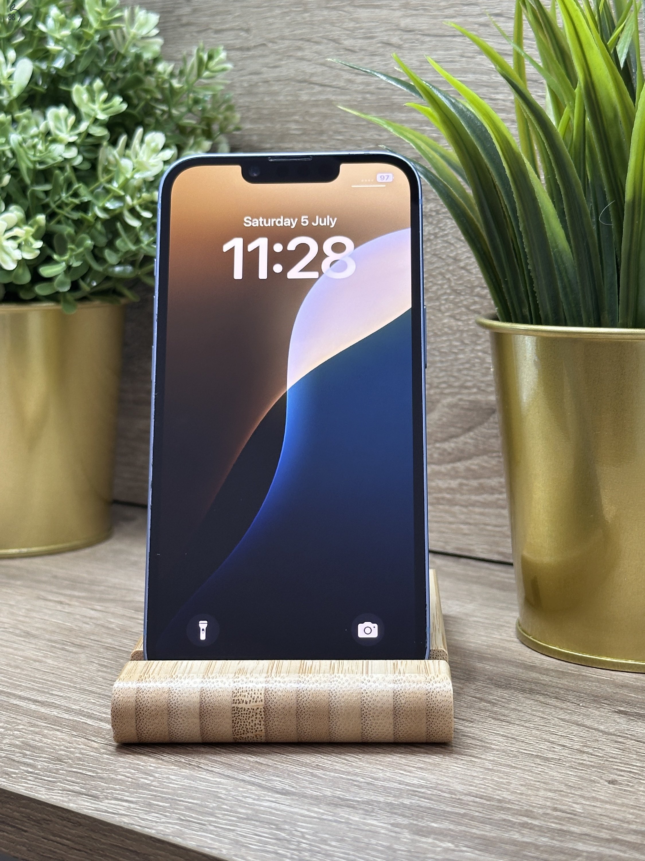  iPhone 14 256GB Kék, Független - Garancia, Számla 
