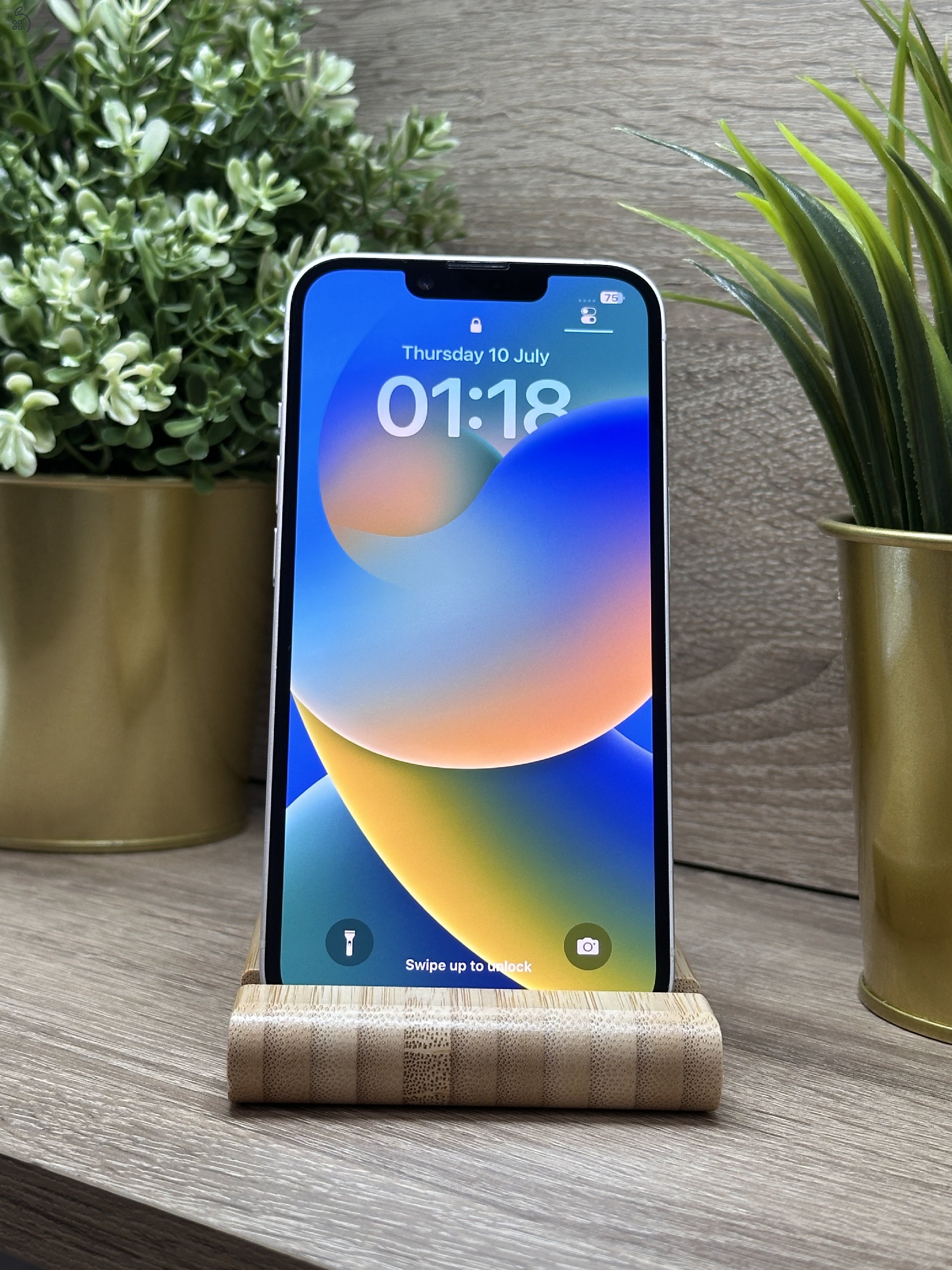  iPhone 14 128GB Fehér, Független - Garancia, Számla 