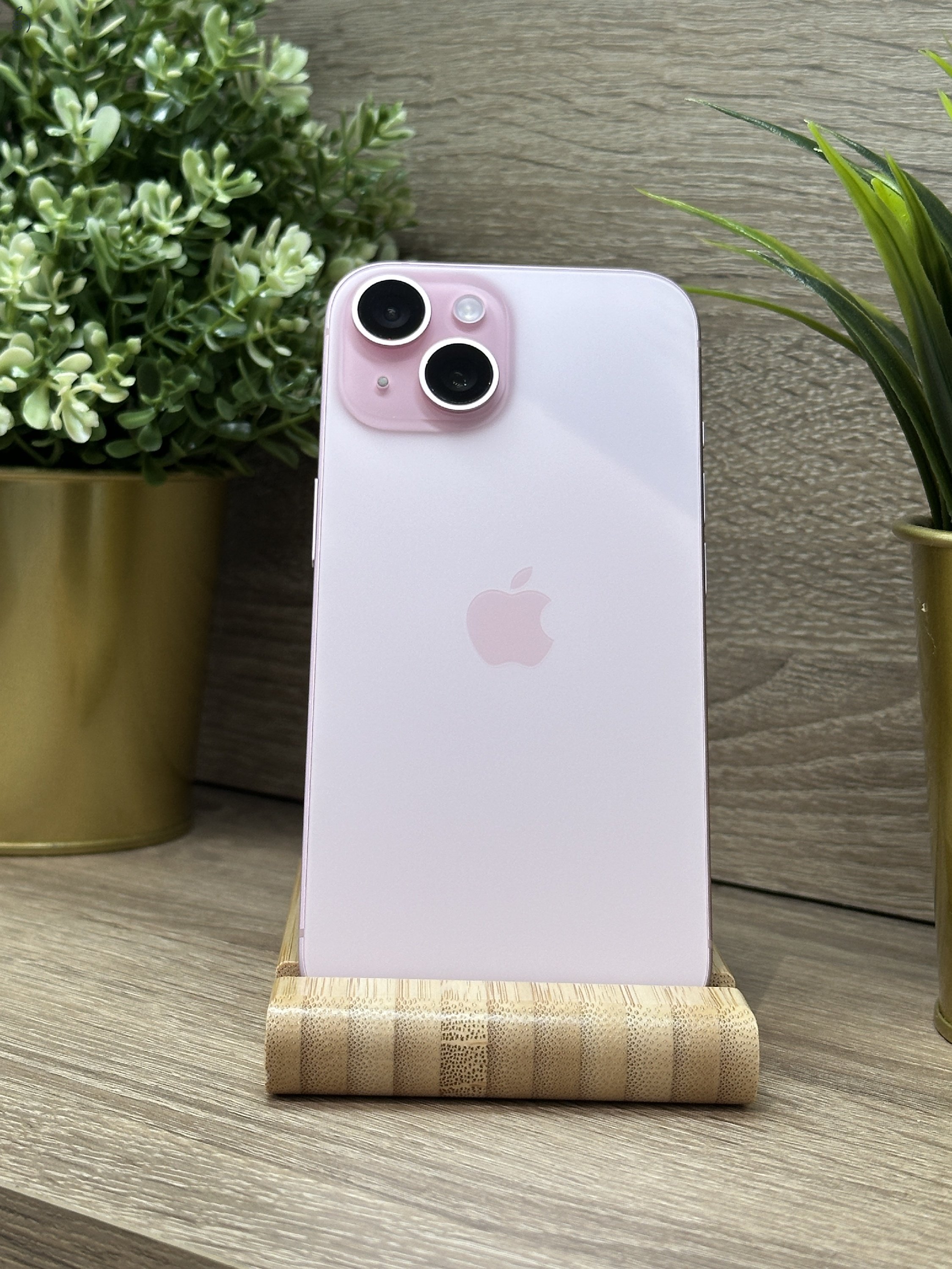  iPhone 15 128GB Rózsaszín, Független - Garancia, Számla 