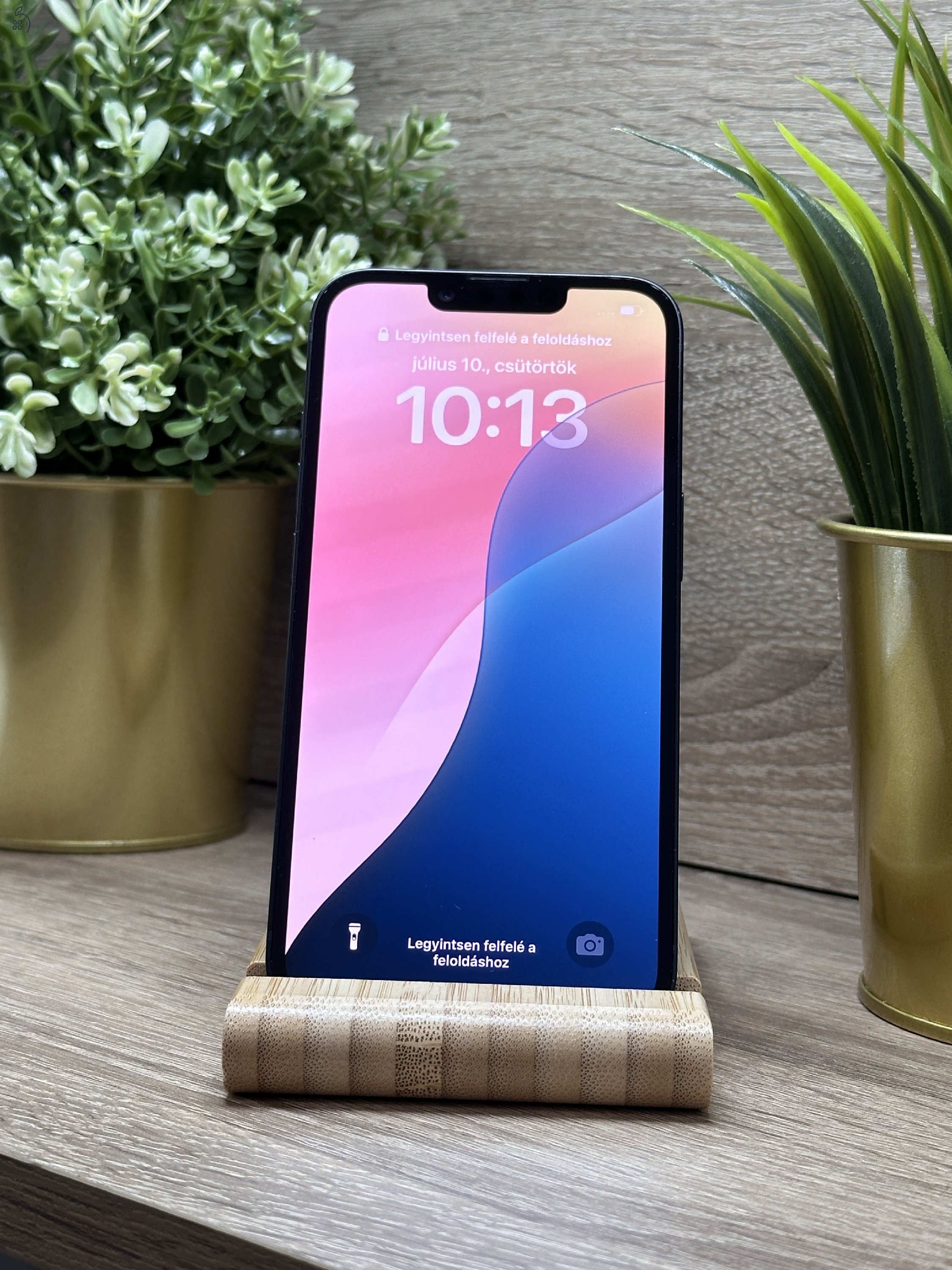  iPhone 14 128GB Fekete, Független - Garancia, Számla 