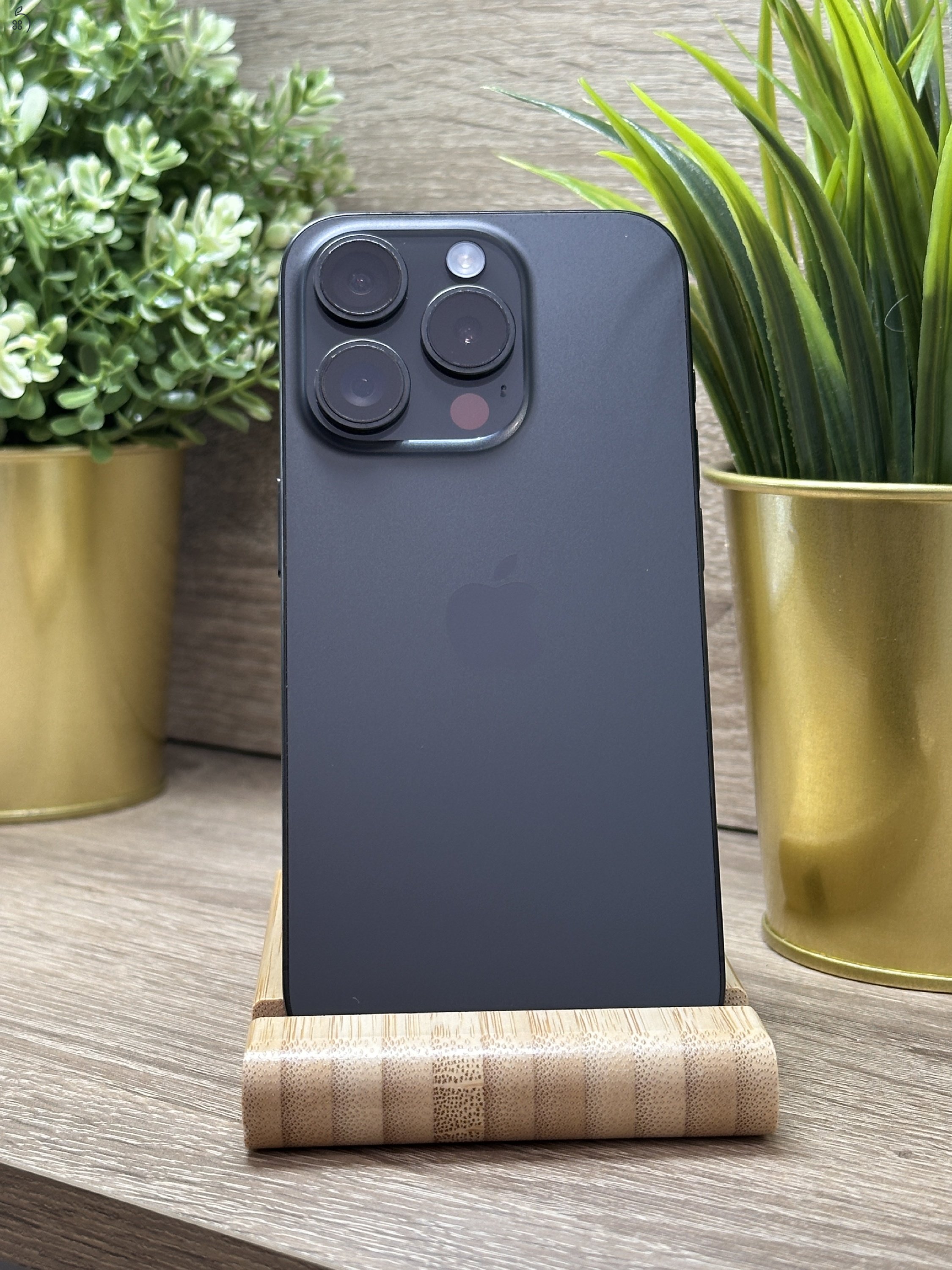  iPhone 15 Pro 256GB Fekete, Független - Garancia, Számla 