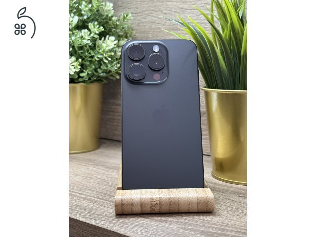  iPhone 15 Pro 256GB Fekete, Független - Garancia, Számla 