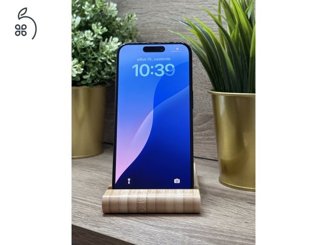  iPhone 15 Pro 256GB Fekete, Független - Garancia, Számla 