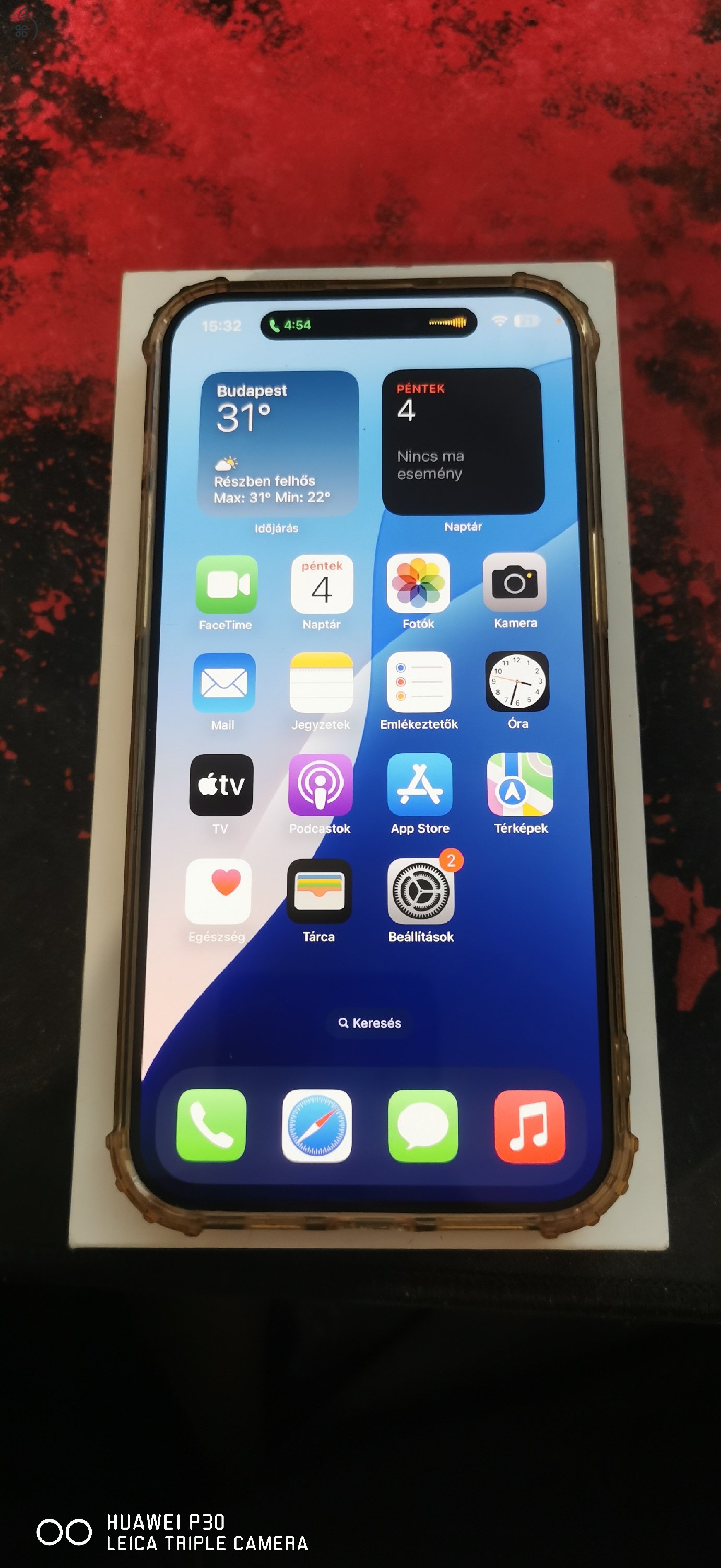 Eladó IPhone 15 pro max 100% AKKU 256gb natur titanium 