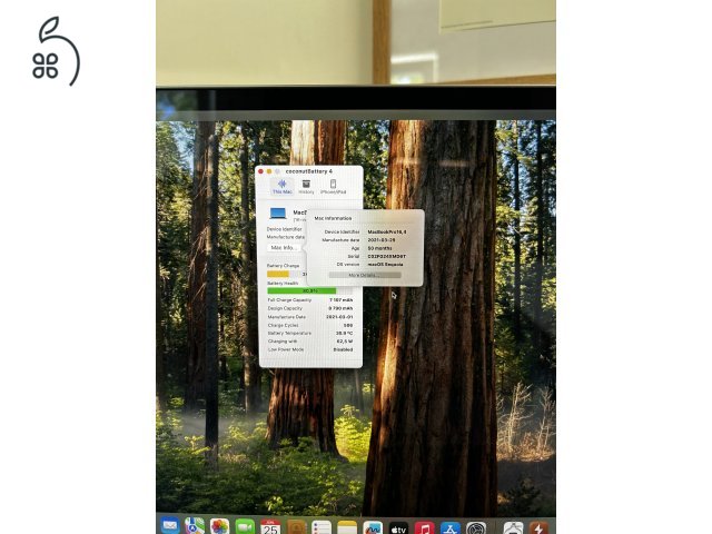 2021 -es forgalomba kerülésű Macbook Pro Retina 16