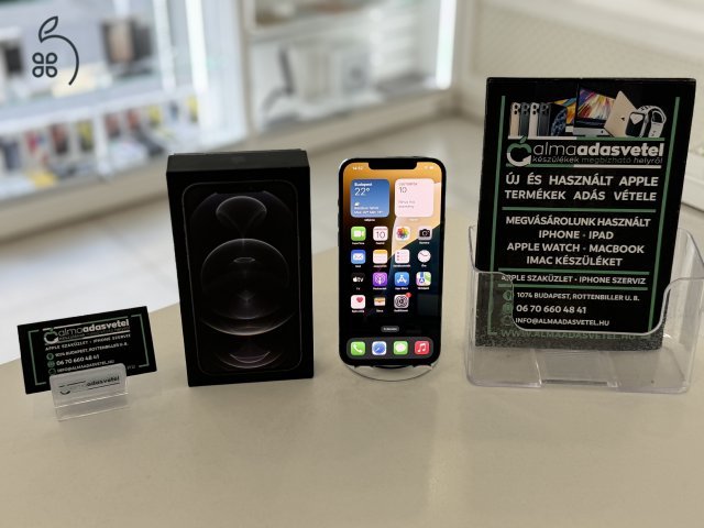 iPhone 12 Pro Max 128GB Újszerű Független/1-3 hónap gar./Akku 86%/p4360