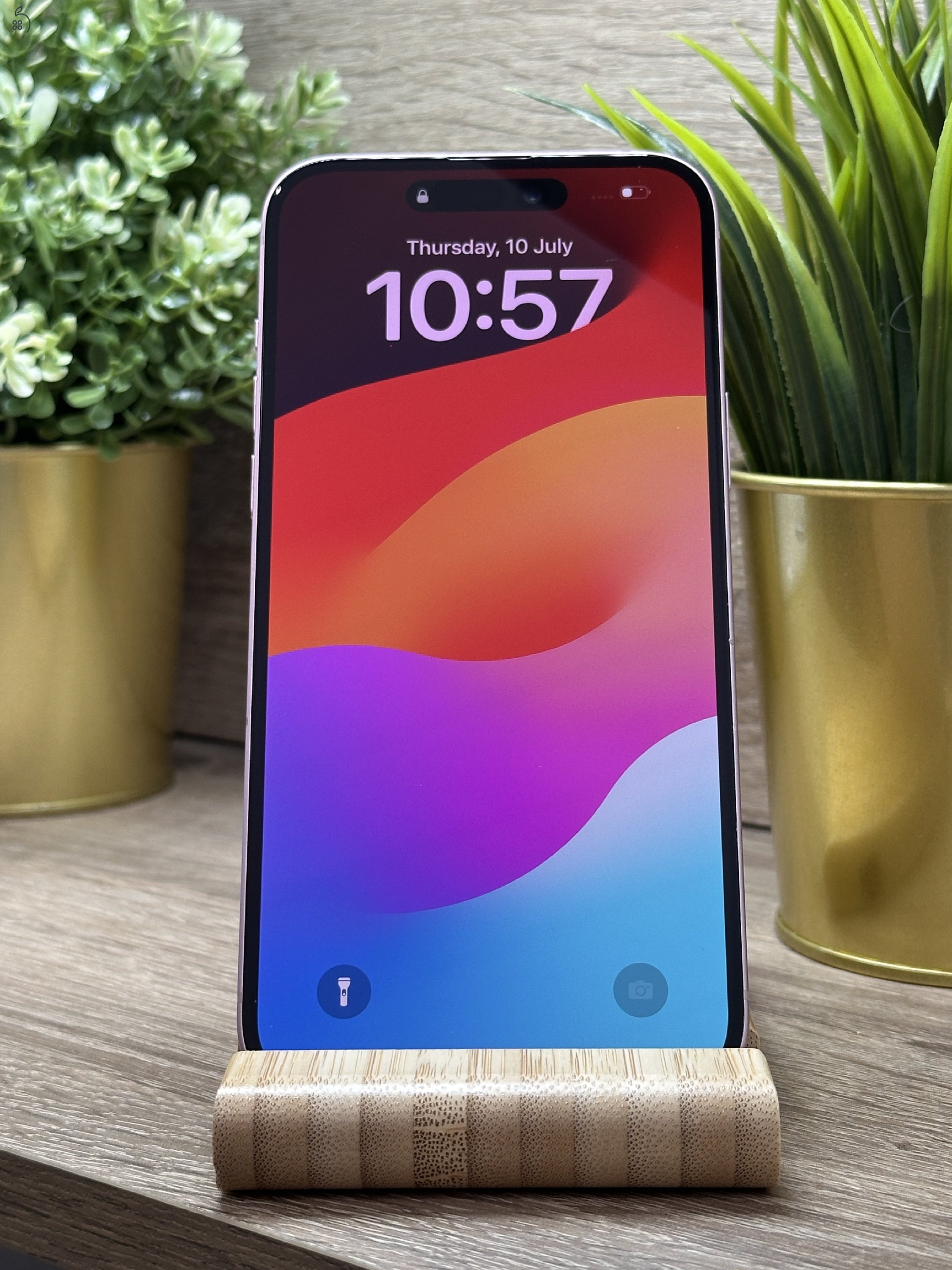  iPhone 15 Plus 128GB Rózsaszín, Független - Garancia, Számla 