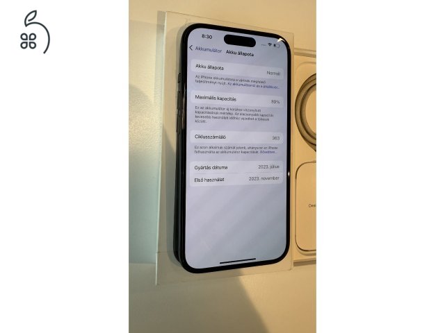 Iphone 15 256 GB fekete