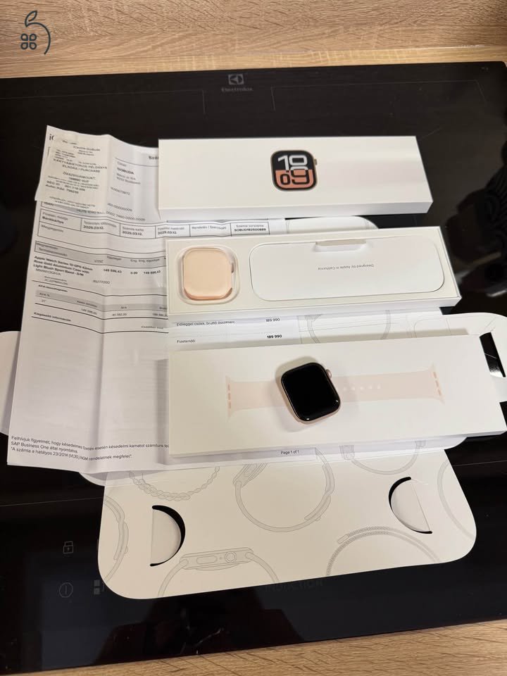Apple Watch Series 10, 42mm, Rose Gold Aluminium case with light blush sport band S/M, Icenter!