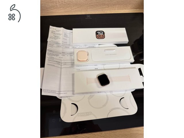 Apple Watch Series 10, 42mm, Rose Gold Aluminium case with light blush sport band S/M, Icenter!