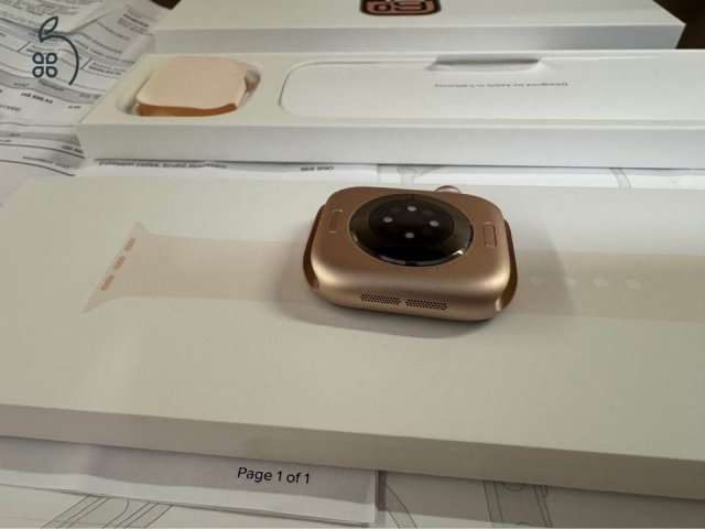 Apple Watch Series 10, 42mm, Rose Gold Aluminium case with light blush sport band S/M, Icenter!
