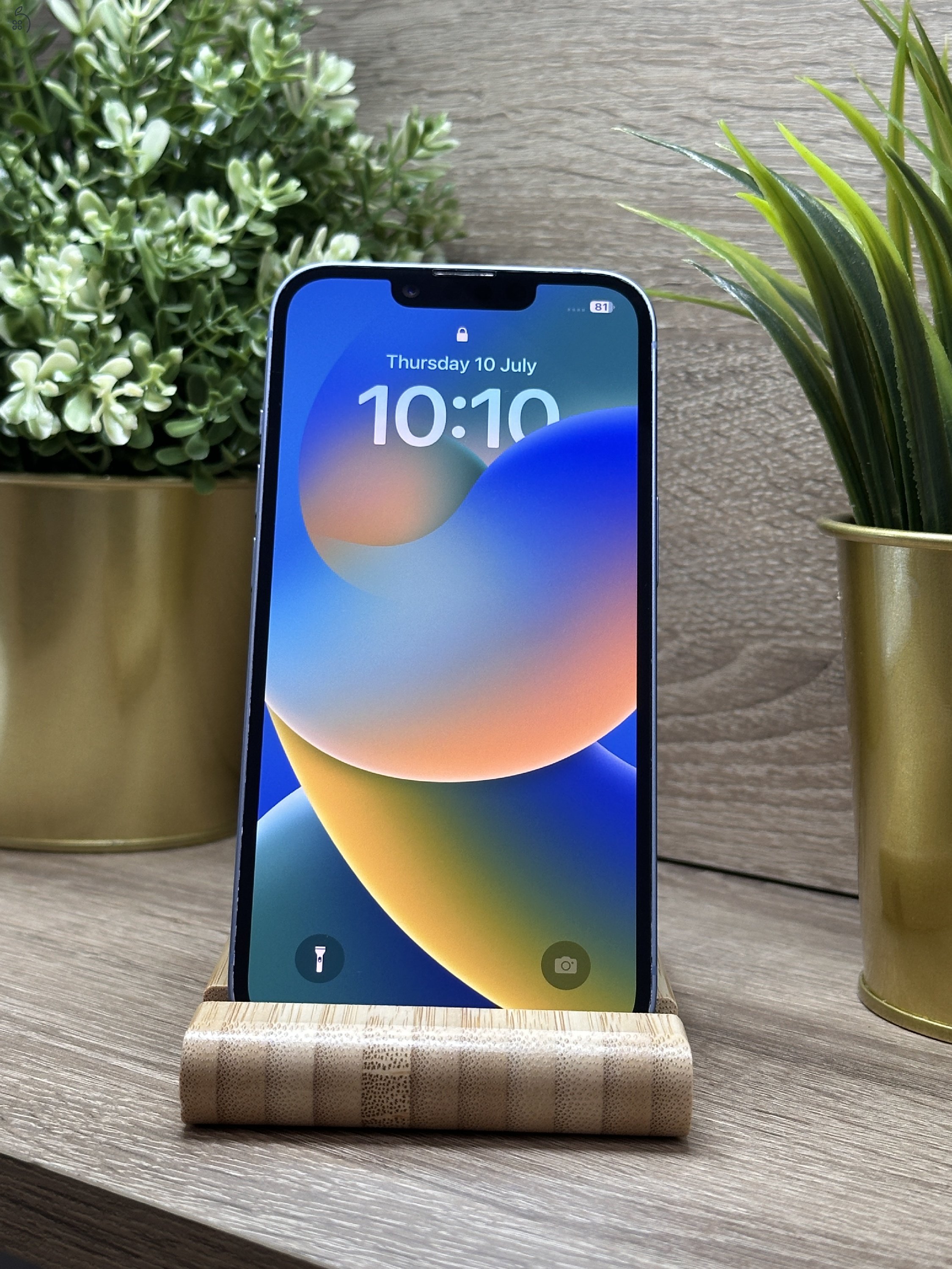  iPhone 14 128GB Kék, Független - Garancia, Számla 