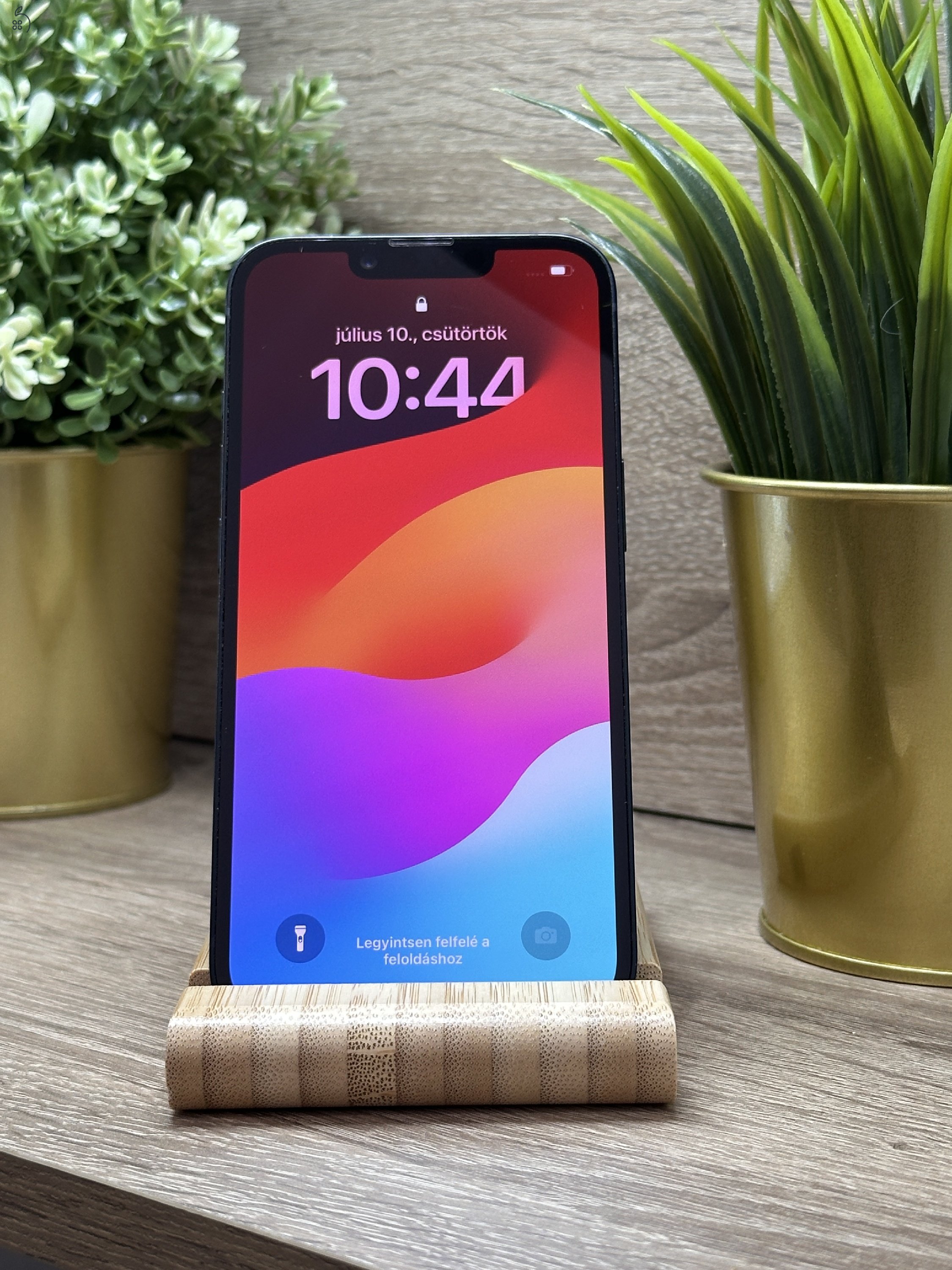  iPhone 14 128GB Fekete, Független - Garancia, Számla 