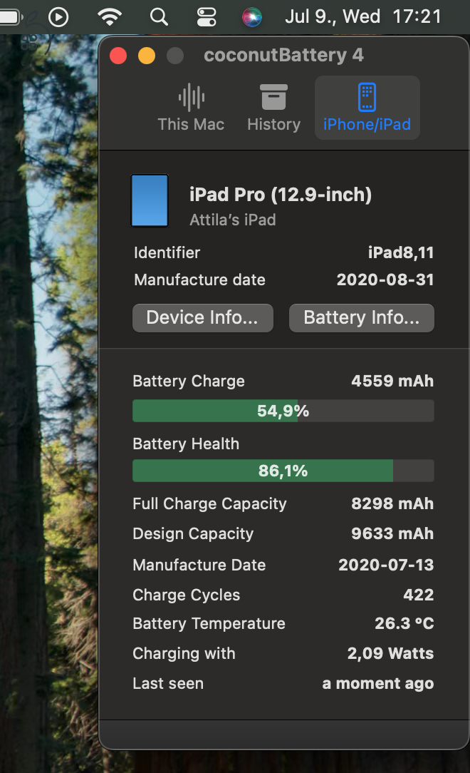 iPad Pro 12.9 4. generáció, 128GB, Wi-Fi