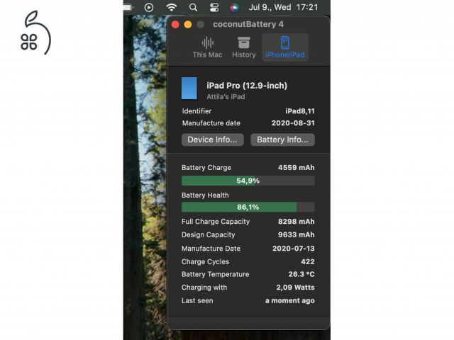 iPad Pro 12.9 4. generáció, 128GB, Wi-Fi