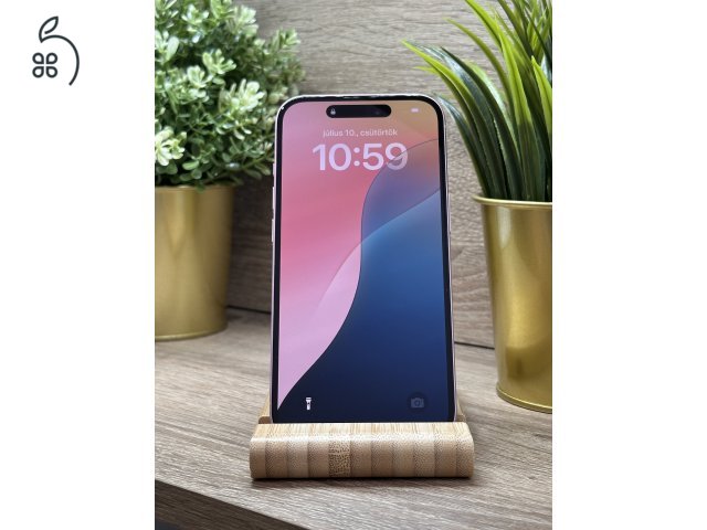  iPhone 15 128GB Rózsaszín, Független - Garancia, Számla 