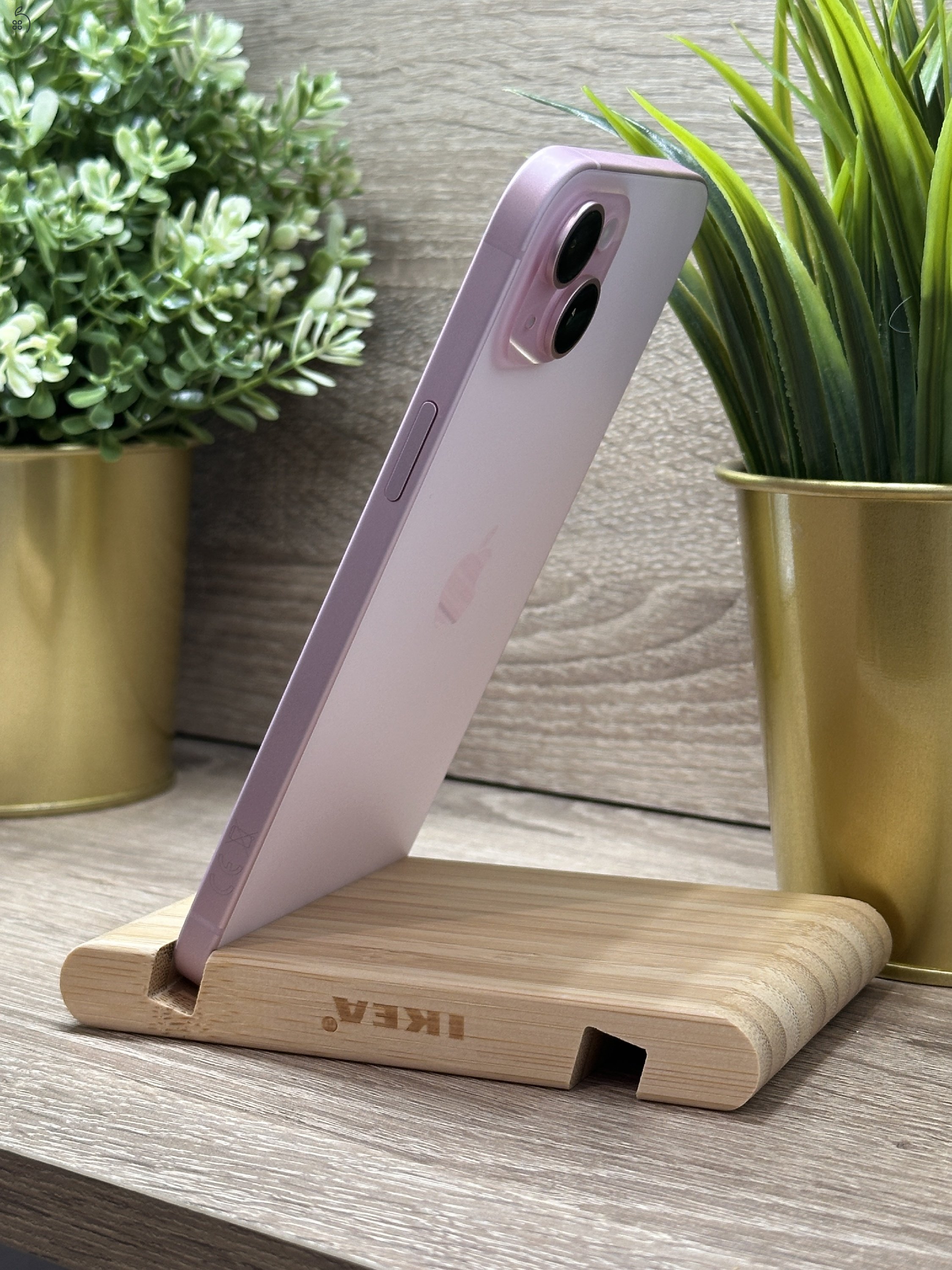  iPhone 15 Plus 128GB Rózsaszín, Független - Garancia, Számla 