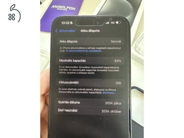 Eladó iphone 15 pro max 256gb!