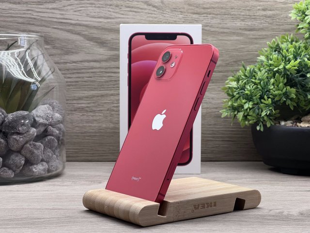 Hibátlan iPhone 12 Red 64GB 2 ÉV Garanciával Számlával Aksi 100%