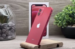 Hibátlan iPhone 12 Red 64GB 2 ÉV Garanciával Számlával Aksi 100%