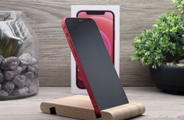 Hibátlan iPhone 12 Red 64GB 2 ÉV Garanciával Számlával Aksi 100%