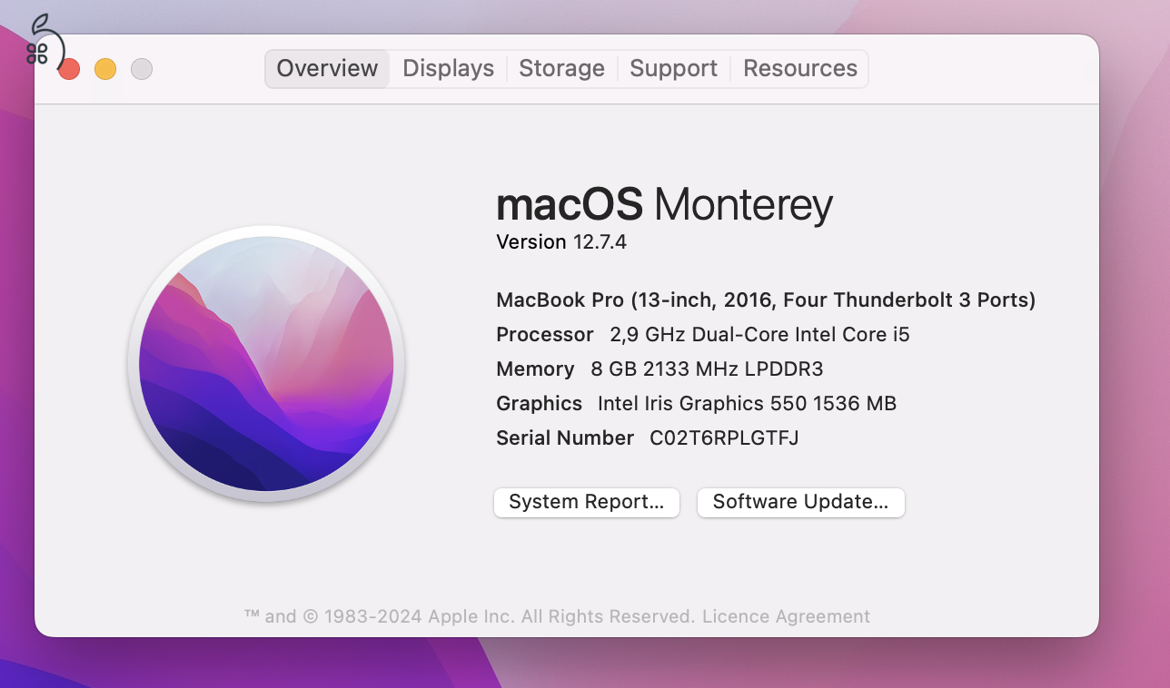 MacBook Pro - Touchbar - 8GB - i5 - 256SSD