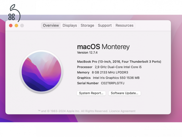 MacBook Pro - Touchbar - 8GB - i5 - 256SSD