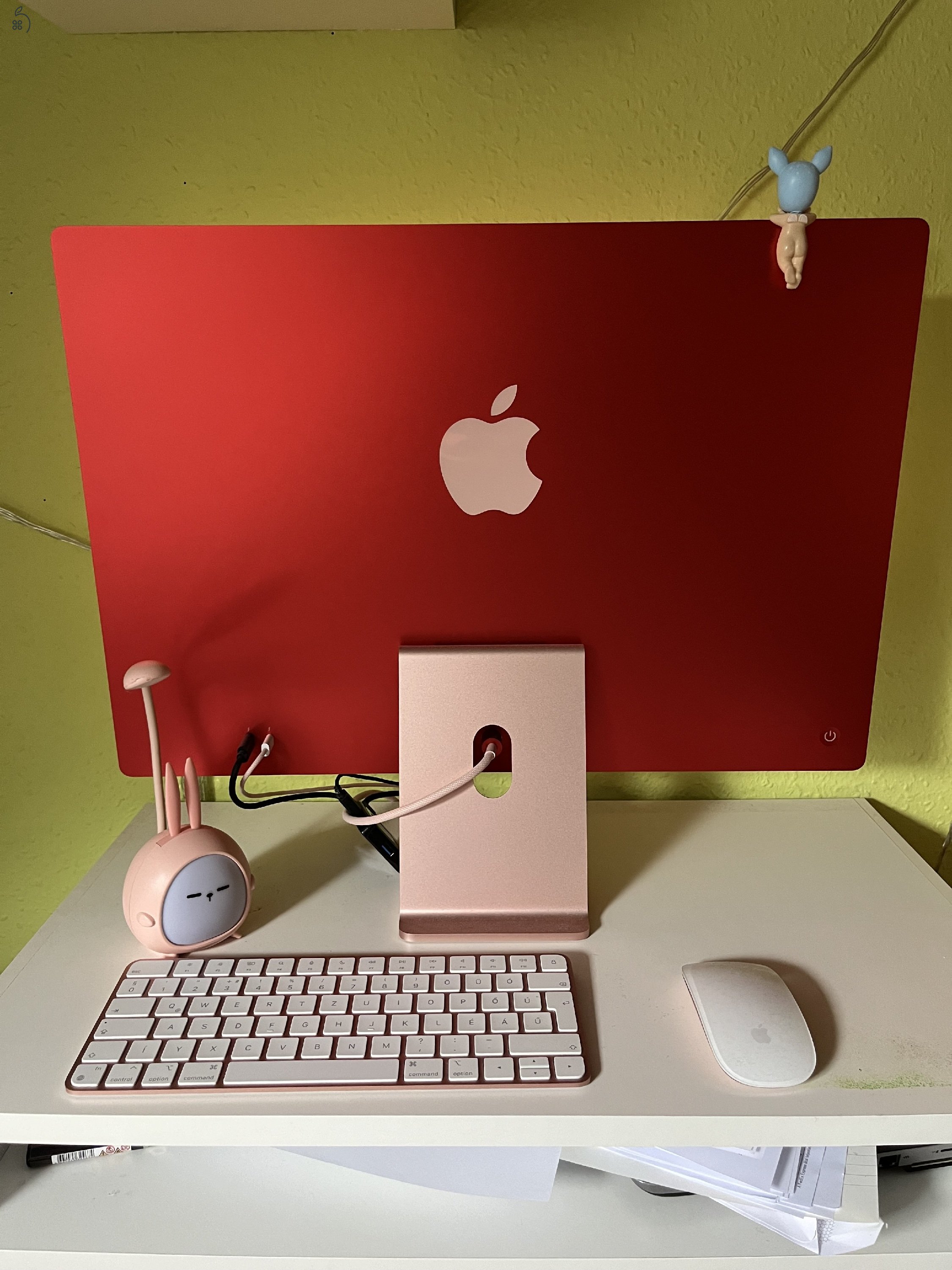 Apple iMac 24 M3 8GB/256GB Pink Magyar Billentyűzet