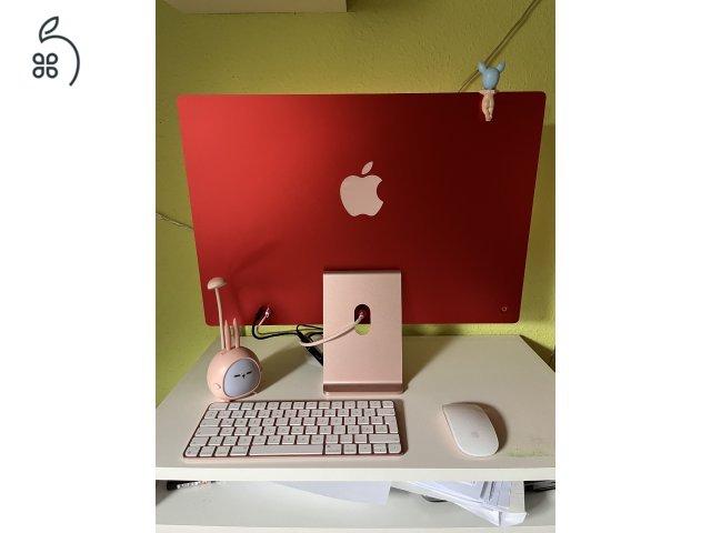 Apple iMac 24 M3 8GB/256GB Pink Magyar Billentyűzet