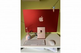 Apple iMac 24 M3 8GB/256GB Pink Magyar Billentyűzet