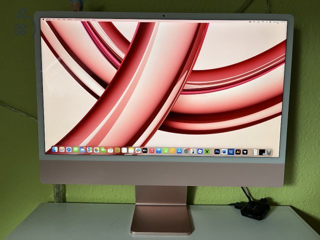 Apple iMac 24 M3 8GB/256GB Pink Magyar Billentyűzet
