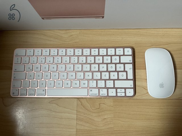 Apple iMac 24 M3 8GB/256GB Pink Magyar Billentyűzet