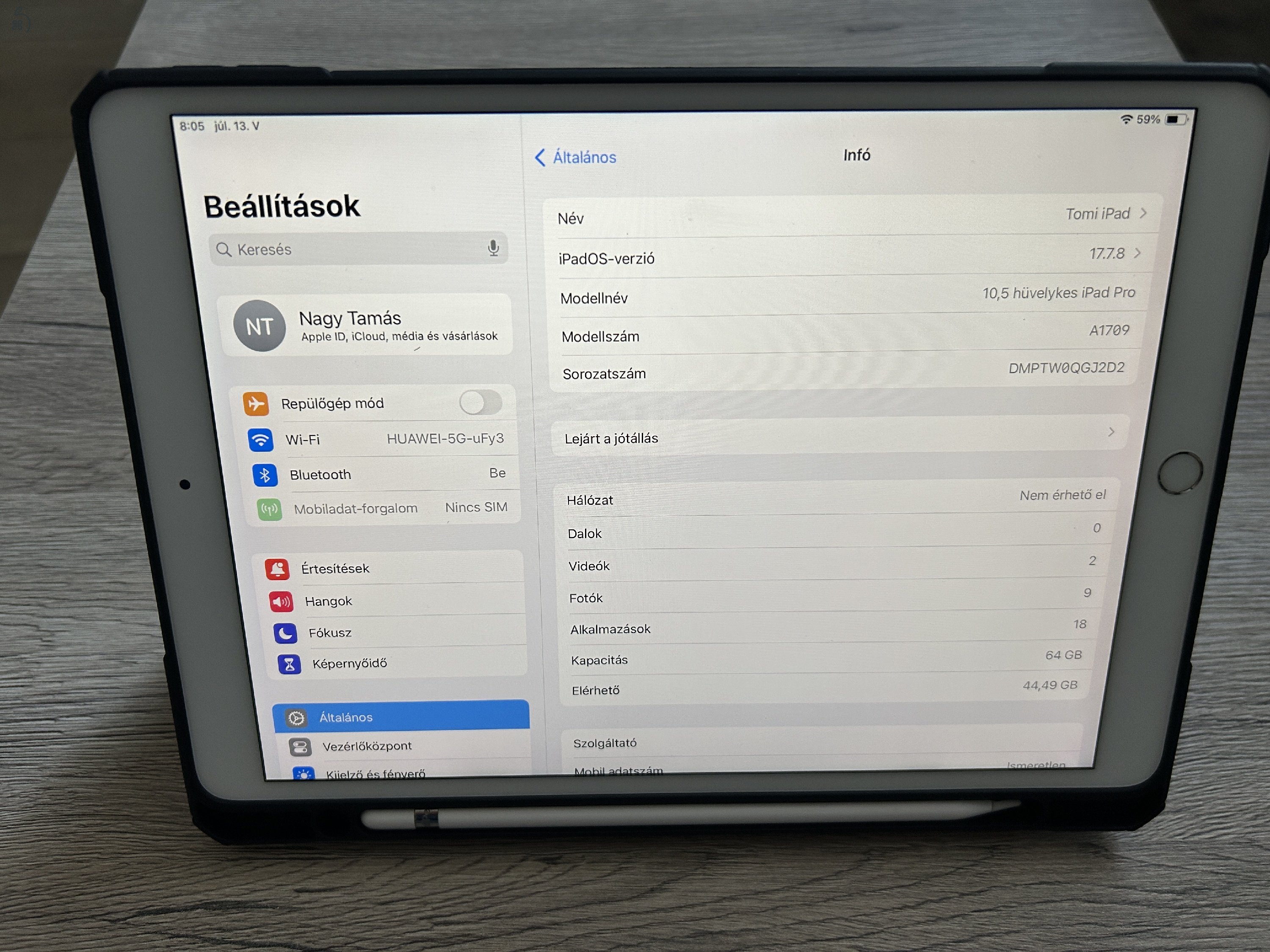 iPad Pro 10.5 64 GB Silver