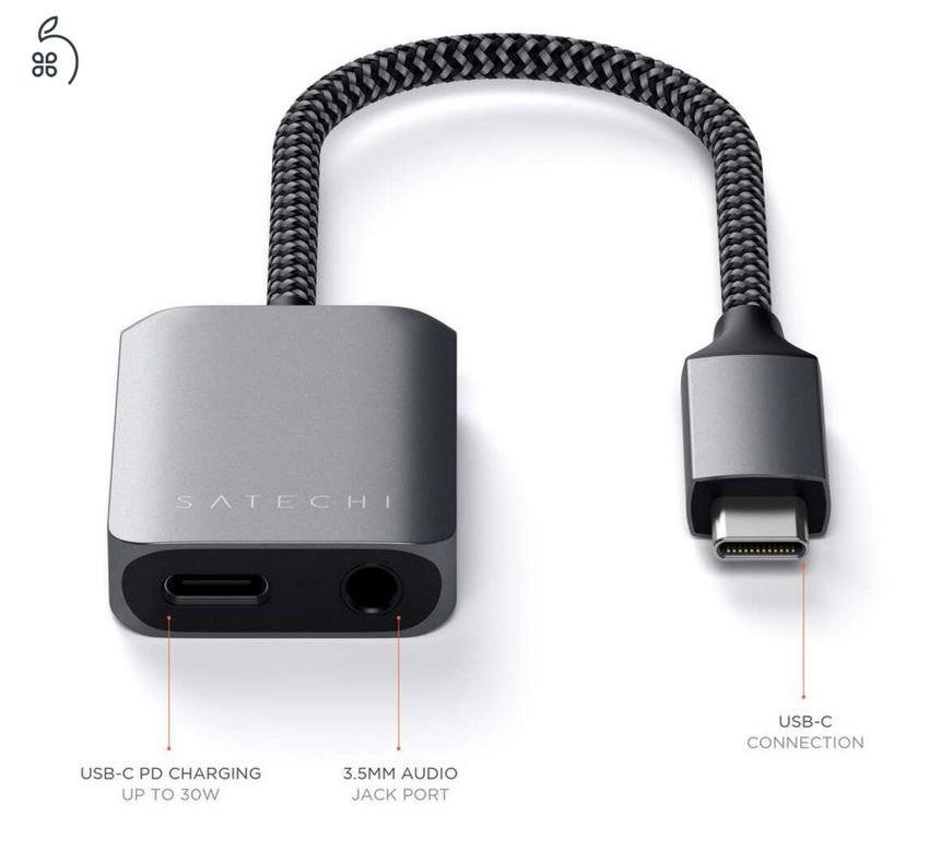 iPhone / iPad – Satechi USB-C - 3.5mm jack audio adapter eladó!