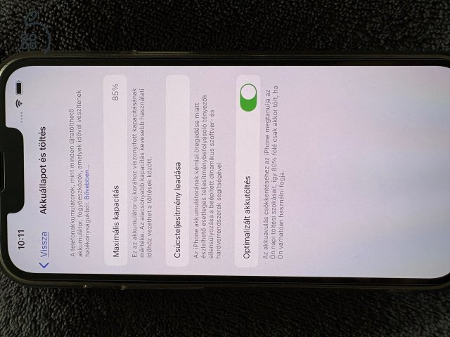 Hibátlan iPhone 14 Midnight 256GB 