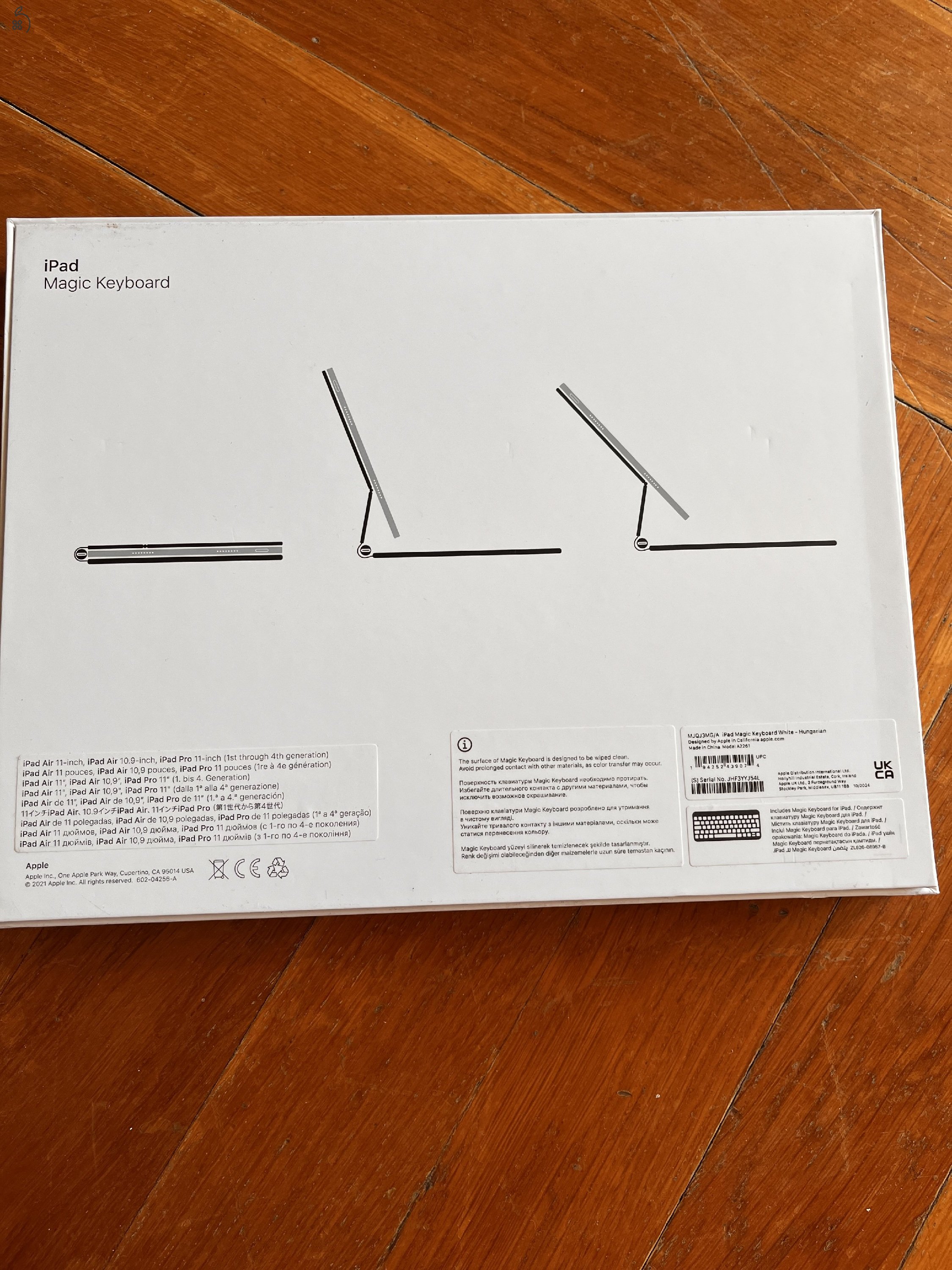 Magic keyboard magyar, ipad air/ pro 11’