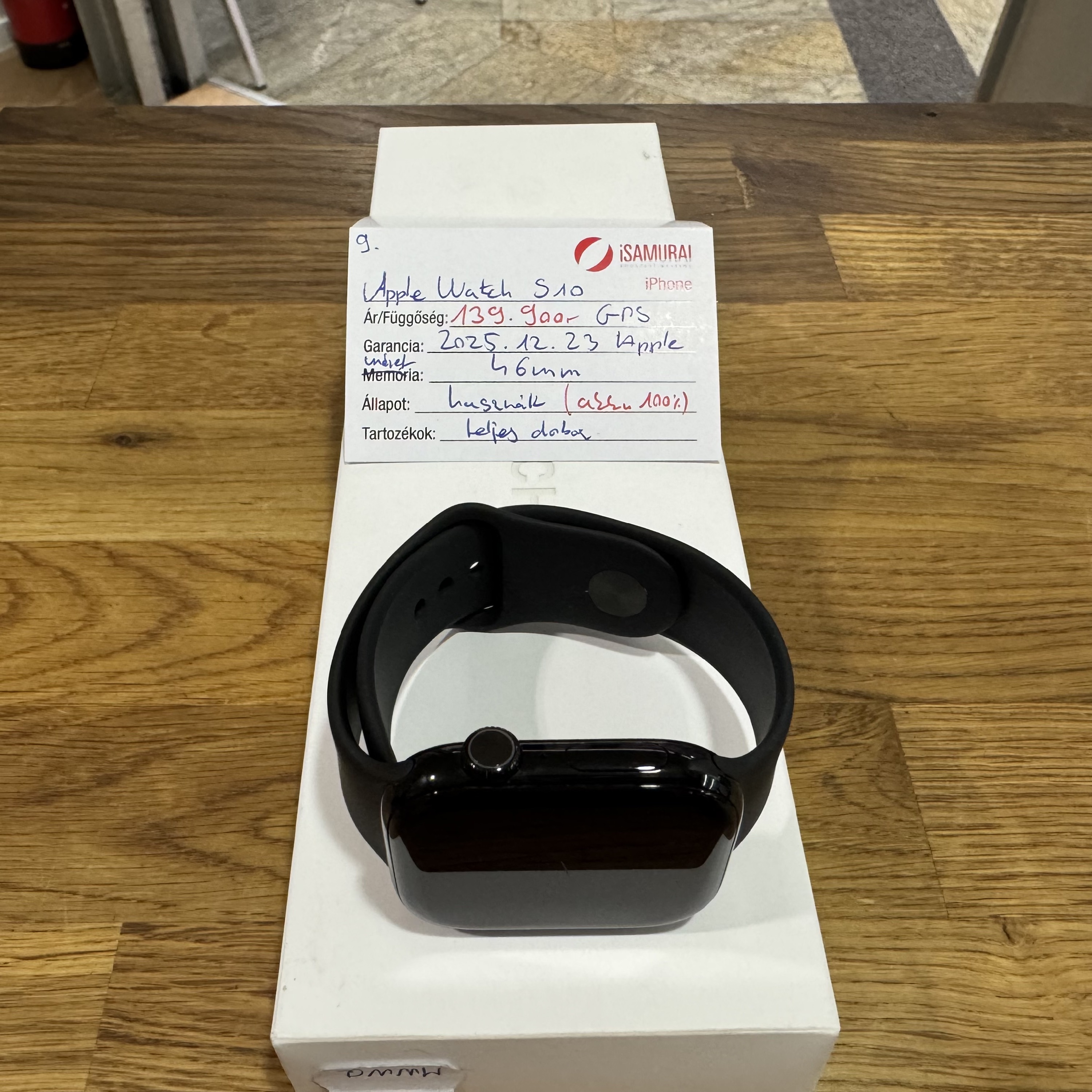 9. Apple Watch Series 10 - GPS - 46 mm - APPLE GAR - 100% AKKU