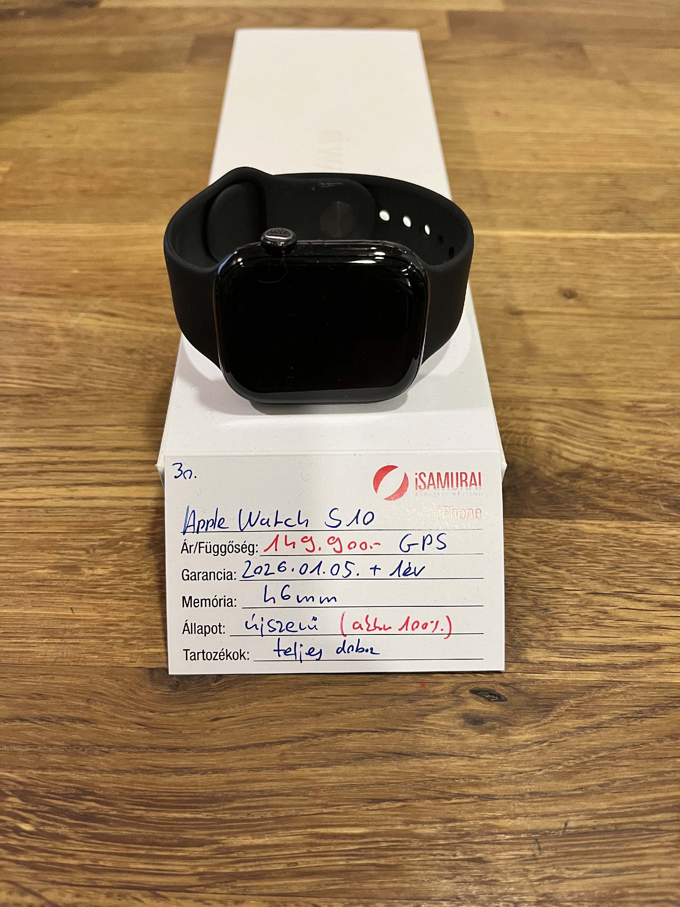 30. Apple Watch Series 10 - GPS - 46 mm - APPLE GAR - 100% AKKU