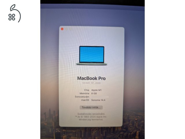 MacBook Pro M1 megkímélt állapot