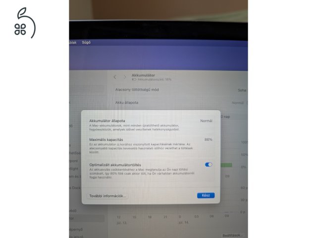 MacBook Pro M1 megkímélt állapot
