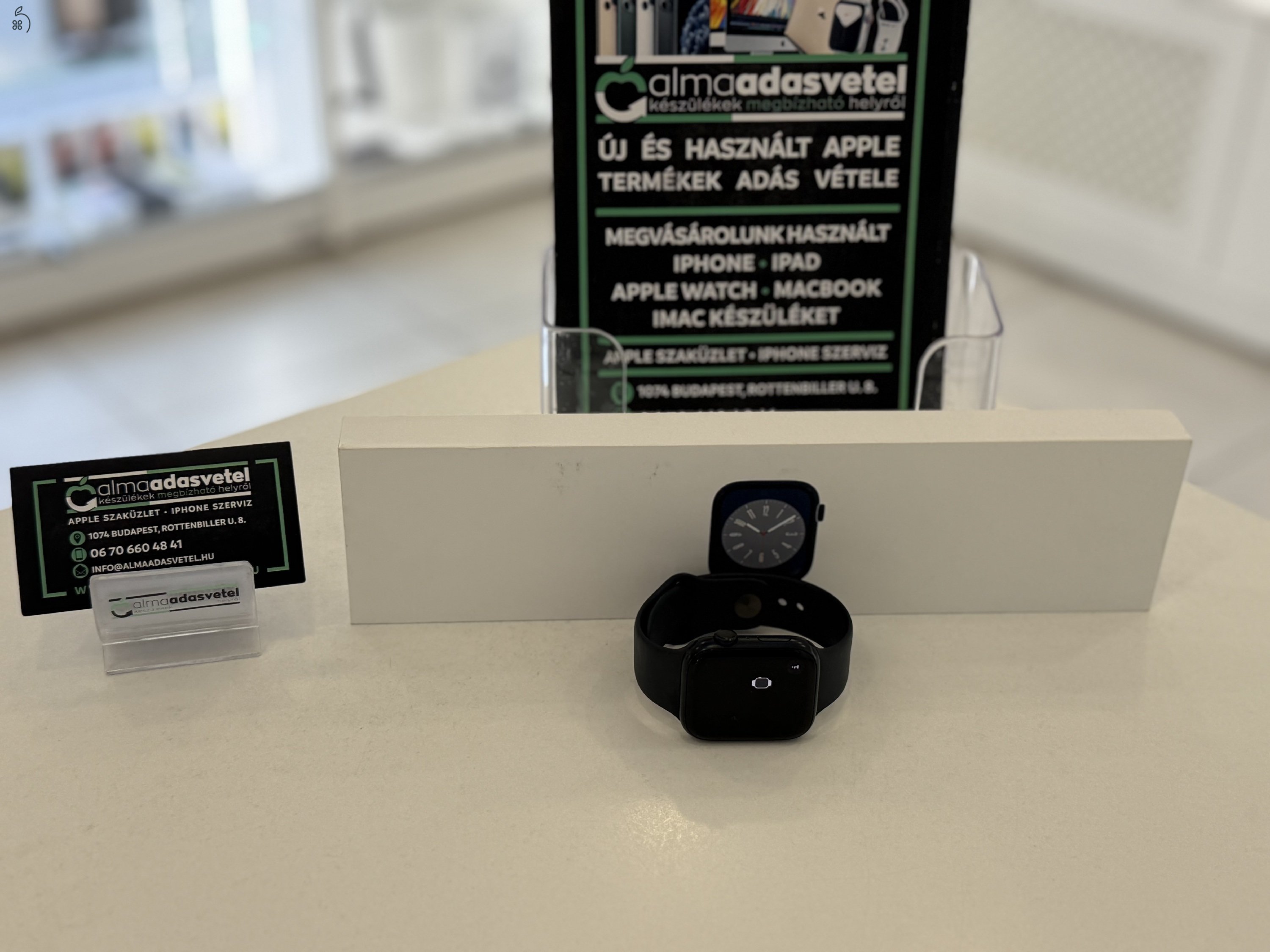 Apple Watch 8 45mm Használt/1-3 hónap gar./Akku 84%/p4365