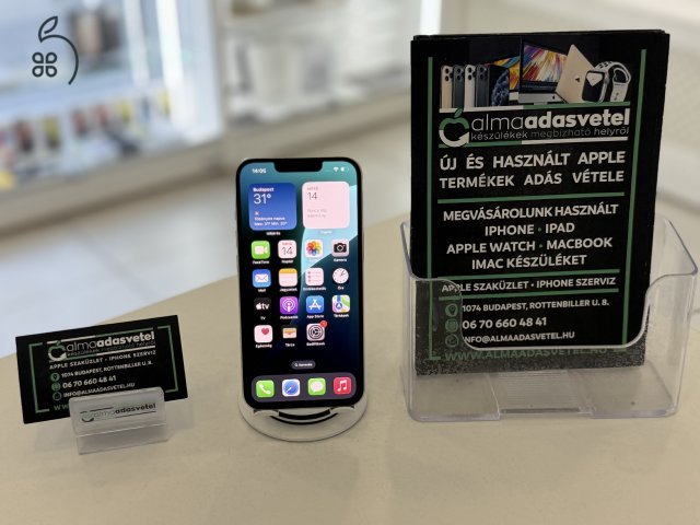 iPhone 13 128GB Független Újszerű/1 hónap gar./Akku 81%/p4366