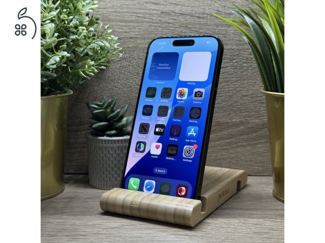  iPhone 15 Pro 128GB Fekete, Független - Garancia, Számla 