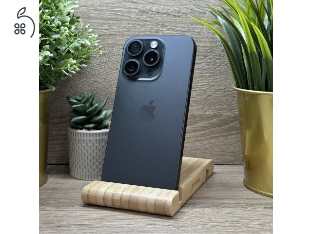  iPhone 15 Pro 128GB Fekete, Független - Garancia, Számla 