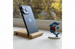 HIBÁTLAN iPhone 15 Pro 256GB Blue Titanium- Kártyafüggetlen,1 ÉV GARANCIA, MS2271, 96% Akkmulátor