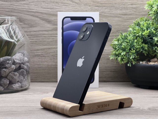 iPhone 12 Black 64GB 2 ÉV Garanciával Számlával Aksi 100%