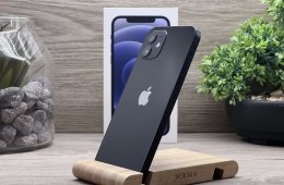 iPhone 12 Black 64GB 2 ÉV Garanciával Számlával Aksi 100%