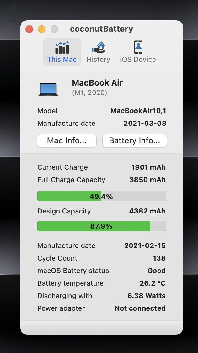 Macbook Air M1 16Gb Ram