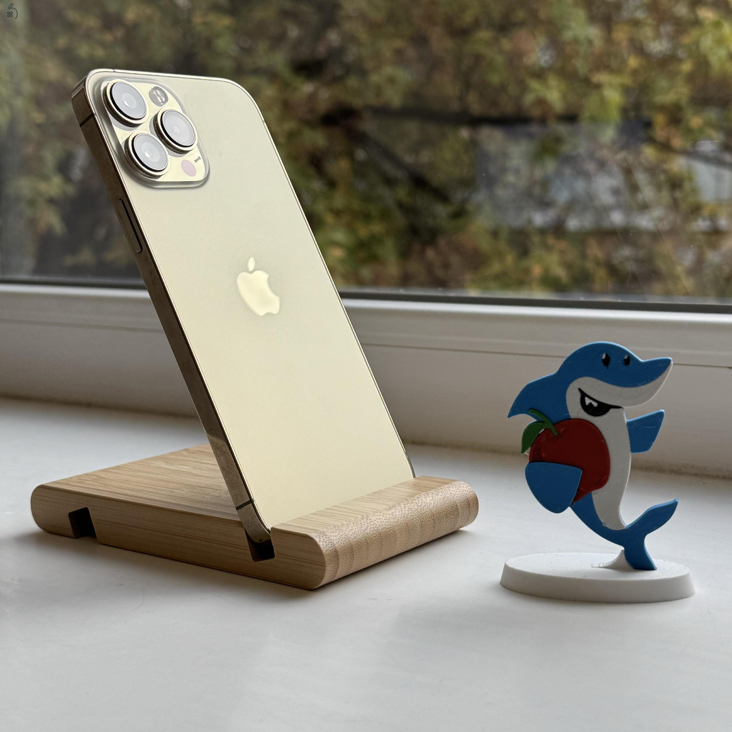 HIBÁTLAN iPhone 13 Pro Max 256GB Gold - 1 ÉV GARANCIA - Kártyafüggetlen, MS2273, 92% Akkumulátor