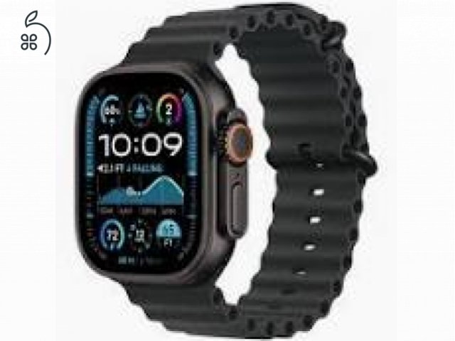 HIBÁTLAN APPLE WATCH ULTRA 2 BLACK TITANIUM 49mm - 1 ÉV GARANCIA, MS2276, 99% AKKUMULÁTOR